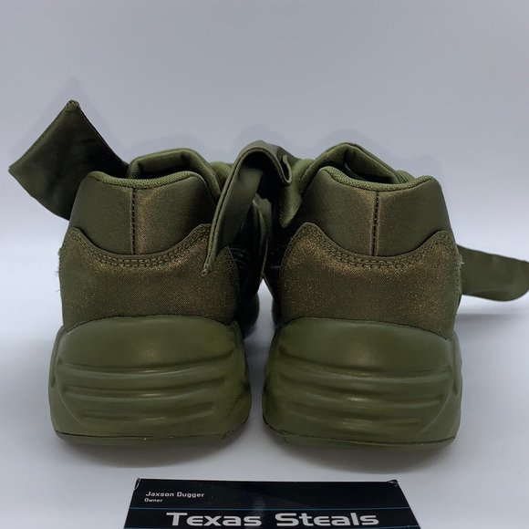 Women's Puma Fenty Rihanna Bow Olive - Picture 6 of 9